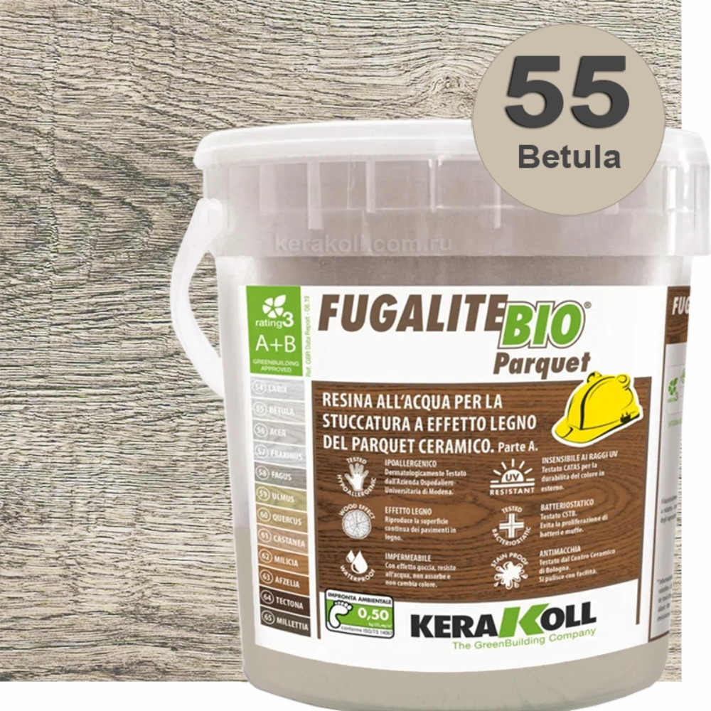 Kerakoll Fugalite Bio Parquet (55 - Betula,3 кг.)