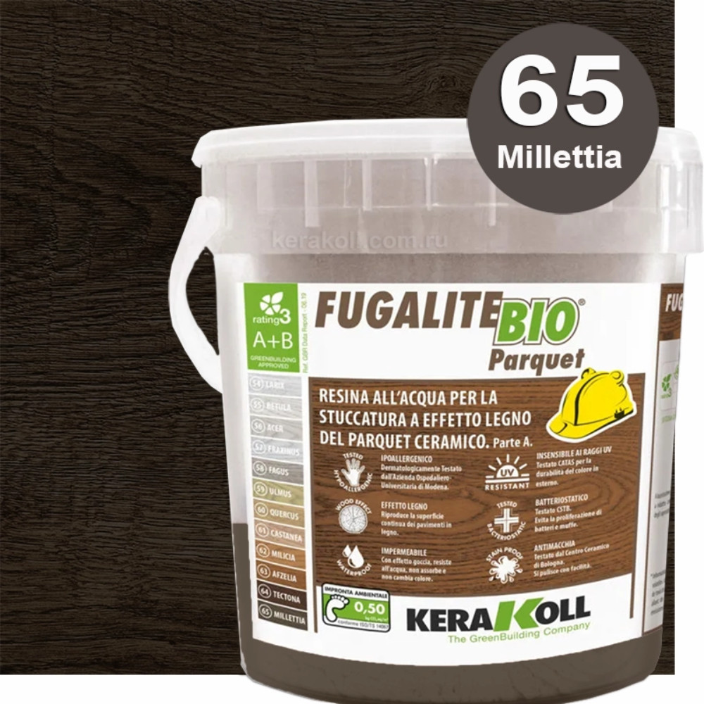 Kerakoll Fugalite Bio Parquet (65 - Millettia,3 кг.)
