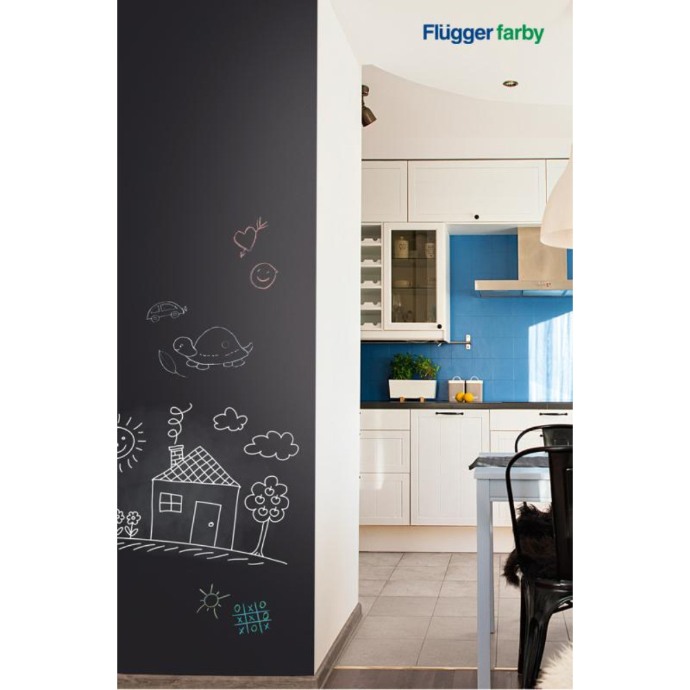 sciana_pomalowana_farba_tablicowa_w_kuchni_Flugger_Interior_Blackboard_Finish_070617
