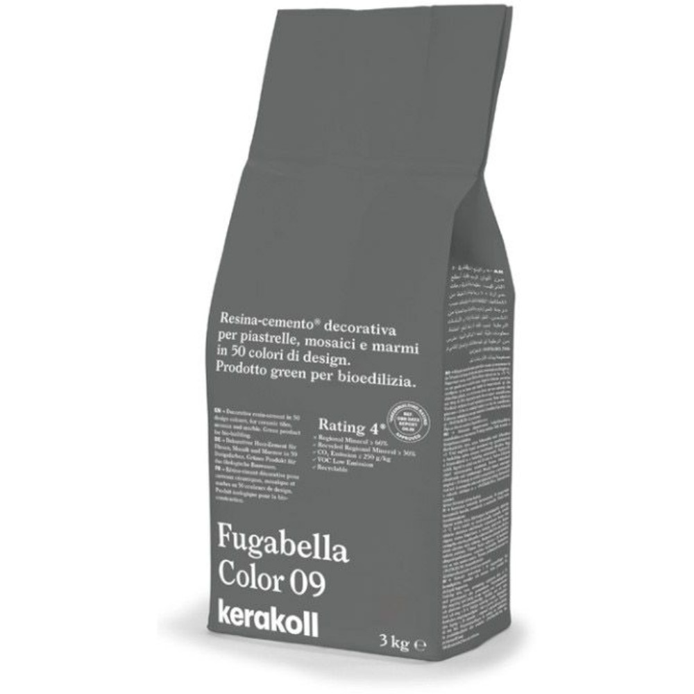 Kerakoll Fugabella Color by Piero Lissoni (09 (Темно-серый), 3 кг.)