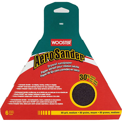 Wooster AeroSander Drywall Sandpaper 80 Grit
