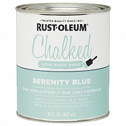 Декоративная краска Rust-Oleum Chalked Ultra Matte Paint с эффектом винтаж (Безмятежное небо,0,887 л.)