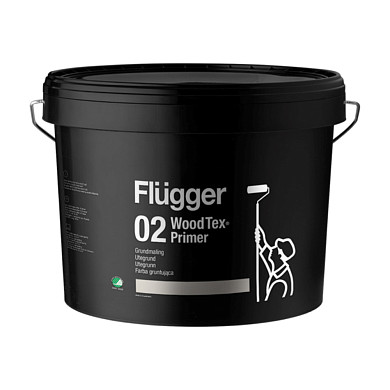 Flugger 02 Wood Tex Priming Paint (Grundmaling) Flugger 02 Wood Tex Priming Paint (Grundmaling)