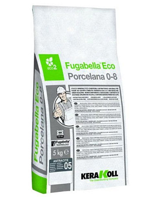 Цементная затирка Kerakoll Fugabella Eco Porcelana 0-8 для плитки