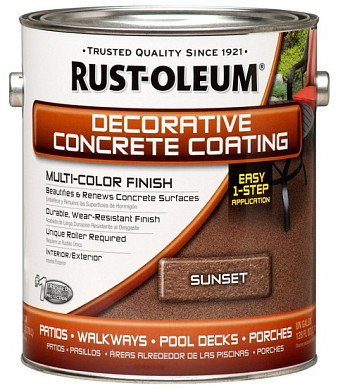 Краска Rust-Oleum Decorative Concrete Coating Multi-Color Finish для пола