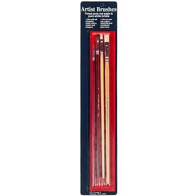 Wooster Artist Brushes Finest Pure Red Sable & Pure White Bristle