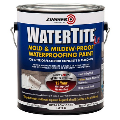 Краска Zinsser Watertite-LX Mold & Mildew-Proof фасадная