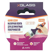 X-Glass Малярная лента для деликатных поверхностей (бумага Washi) розовая