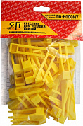 Система выравнивания плитки 3D Крестики СВП клинья желтые (50 шт (Пакет))