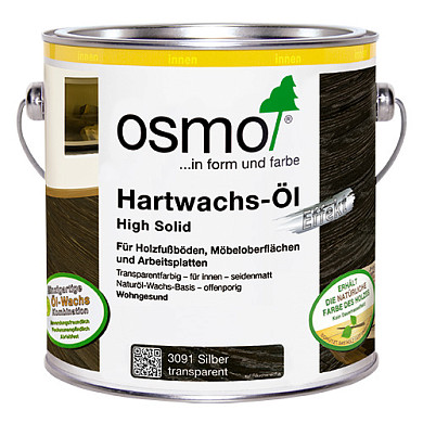 Масло с твердым воском Osmo Hartwachs-Öl Effekt Silber/Gold (3091,3092)
