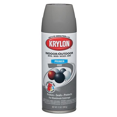 Грунт-краска аэрозольная Krylon Now All Purpose Grey Primer универсальная